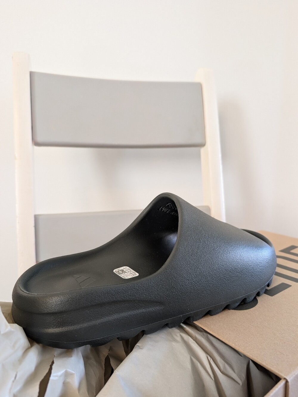 Black Adidas "Yeezy Slide" DARK ONYX "ID5103" US Men's (Size 14) Sandals